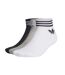 x3 paires de chaussettes blanches/noires homme adidas tref ank-1