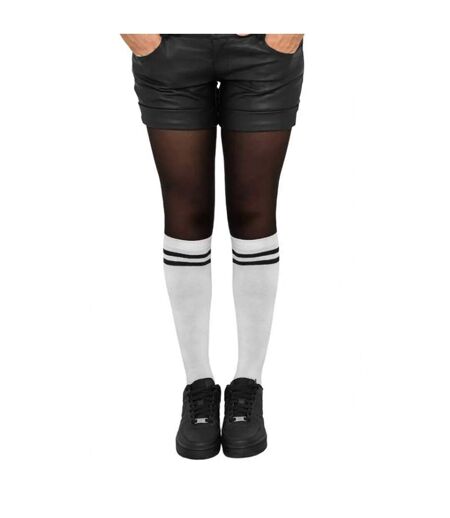 Chaussettes College Femme Blanc Noir Urban Classics