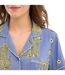 Ensemble De Pyjama Court Femme Beige Noir Soleil Chelsea Peers-4