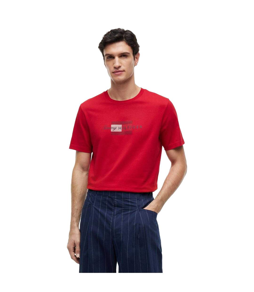 T-shirt Motif/style Texte Homme Rouge Tommy Hilfiger-4
