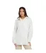 Womens/ladies Fashion Zip Drop Shoulder Jumper Ivory Brave Soul-2