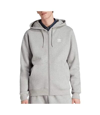 Sweat zippé gris homme adidas hdy - l