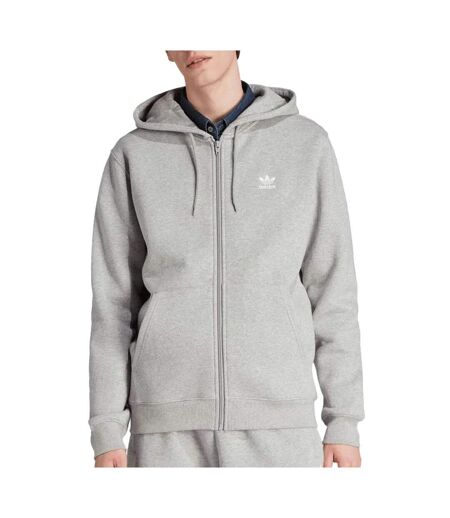Sweat zippé gris homme adidas hdy - l