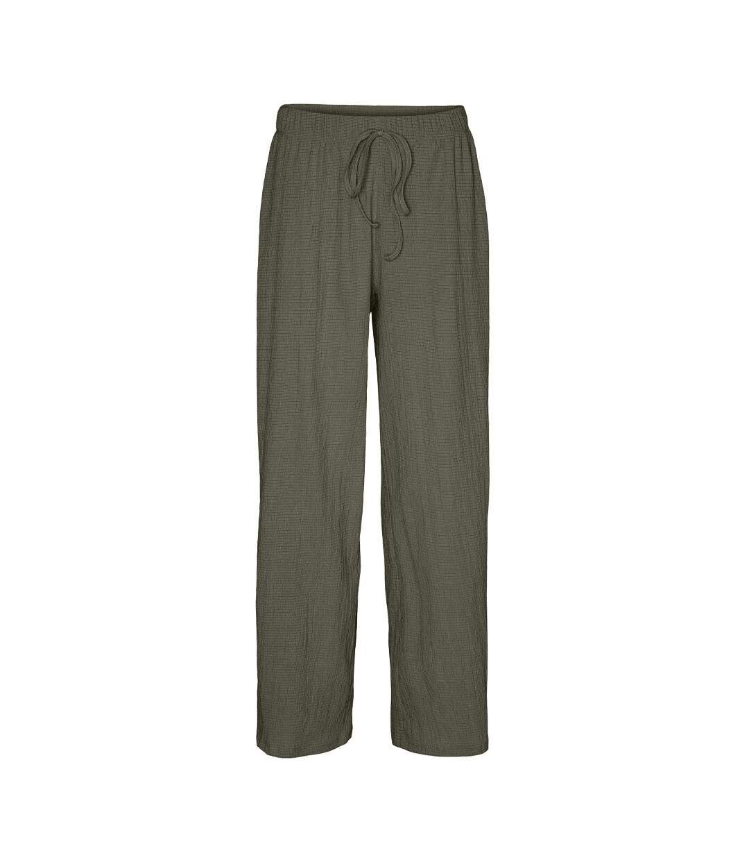 Pantalon fluide kaki femme vero moda luna - l-1