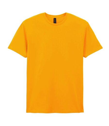 T-shirt Uni Manches Courtes Softstyle Homme Jaune Or Gildan