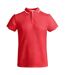 Polo tamil homme rouge / blanc Roly-1