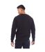 Mens Round Neck Sweatshirt Black Aquascutum-2