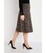 Jupe longue évasée maille jacquard-3