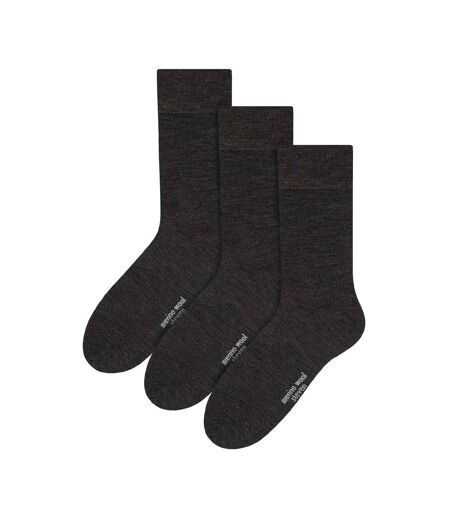 Steven - 3 Paires Homme Chaussettes Merinos Laine Chaudes Randonnée