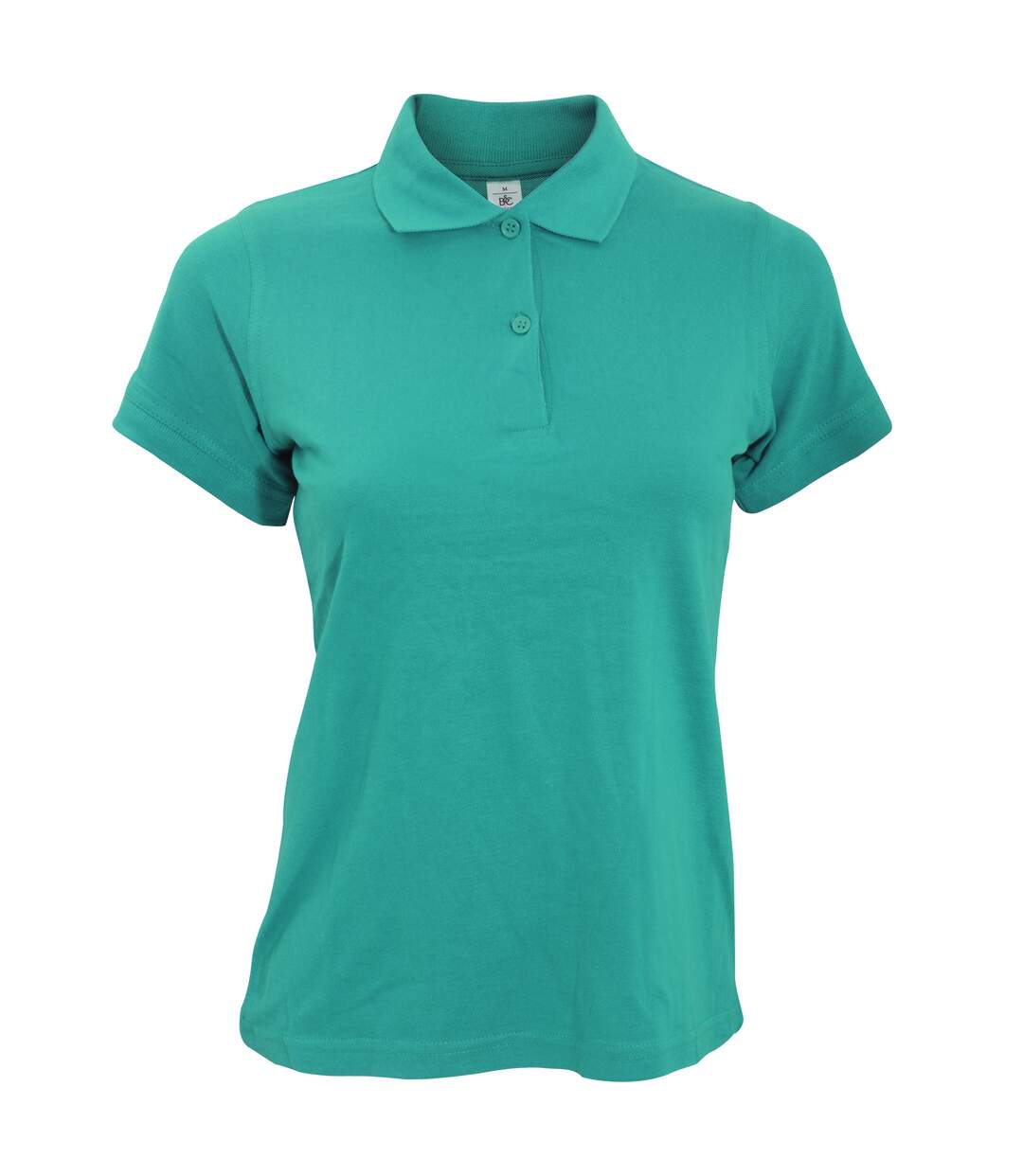 Polo à manches courtes safran pure femme turquoise B&C-1