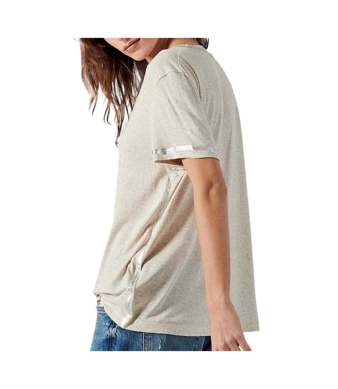 T-Shirt beige chiné femme kaporal felix-2