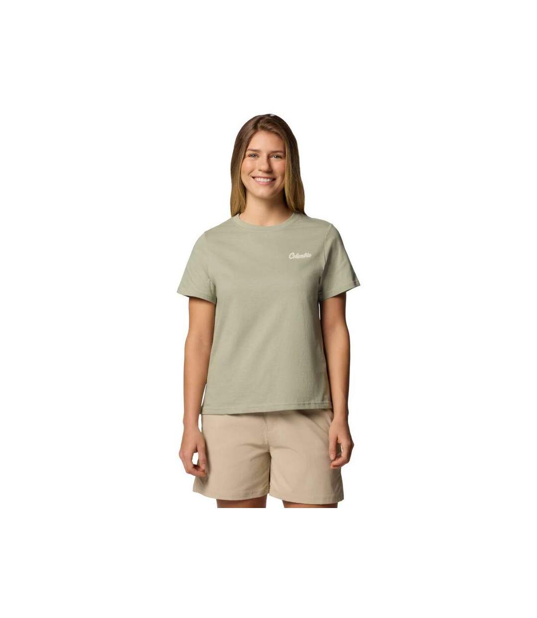 T-shirt Motif/style Graphique Rolling Bend Femme Vert Columbia-1