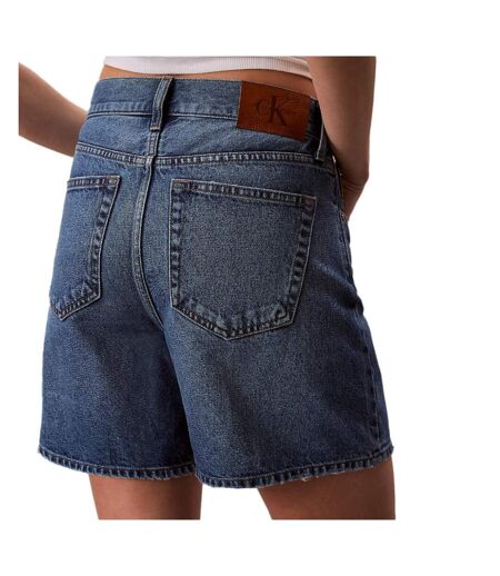 Short bleu femme calvin klein jeans rise aline