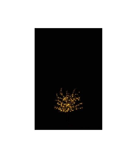 Paris Prix - Arbre Décoratif Led feuilles Paillettes 100cm Noir