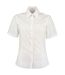 Chemisier Manches Courtes Commerce Femme Blanc Kustom Kit-1
