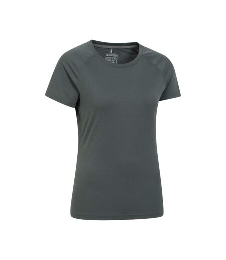 Womens/ladies Quick Dry T-shirt Khaki Green Mountain Warehouse