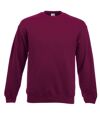 Fruit Of The Loom Unisex Premium 70/30 Set-In Sweatshirt (Burgundy)