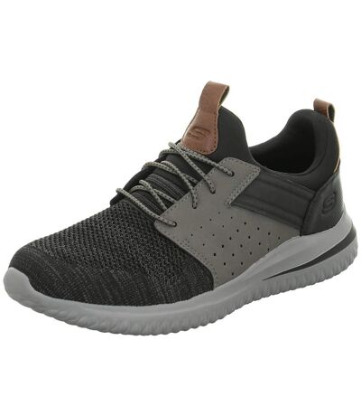 Mens delson 3.0 cicada trainers black/grey Skechers