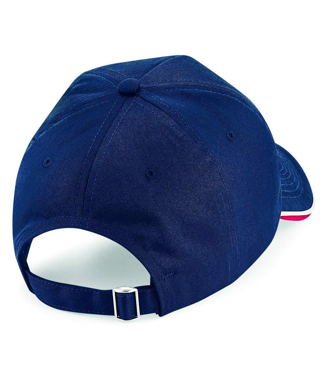 Casquette Authentic Unisexe Bleu Marine Rouge Blanc Beechfield-2