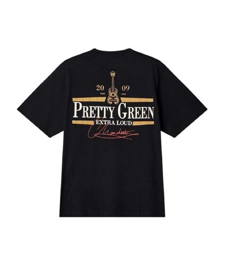 T-shirt Manches Courtes Homme Noir Pretty Green