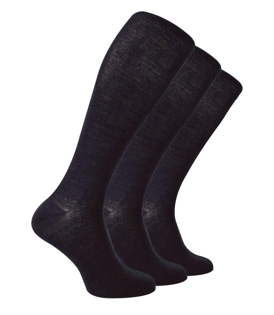 Steven - 3 Paires Homme Chaussettes Merinos Laine Hautes | Rembourrées Tricotes