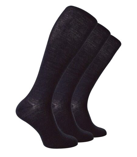 3 Pairs Mens Knee High Soft Breathable Merino Wool Socks