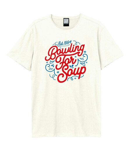 T-shirt Swirly Adulte Blanc Amplified