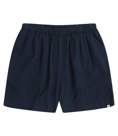 Womens/ladies nova linen shorts navy Animal