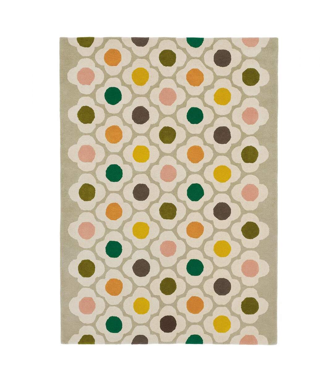 Tapis salon et chambre fait à la main en laine motif scandinave SPOT-1