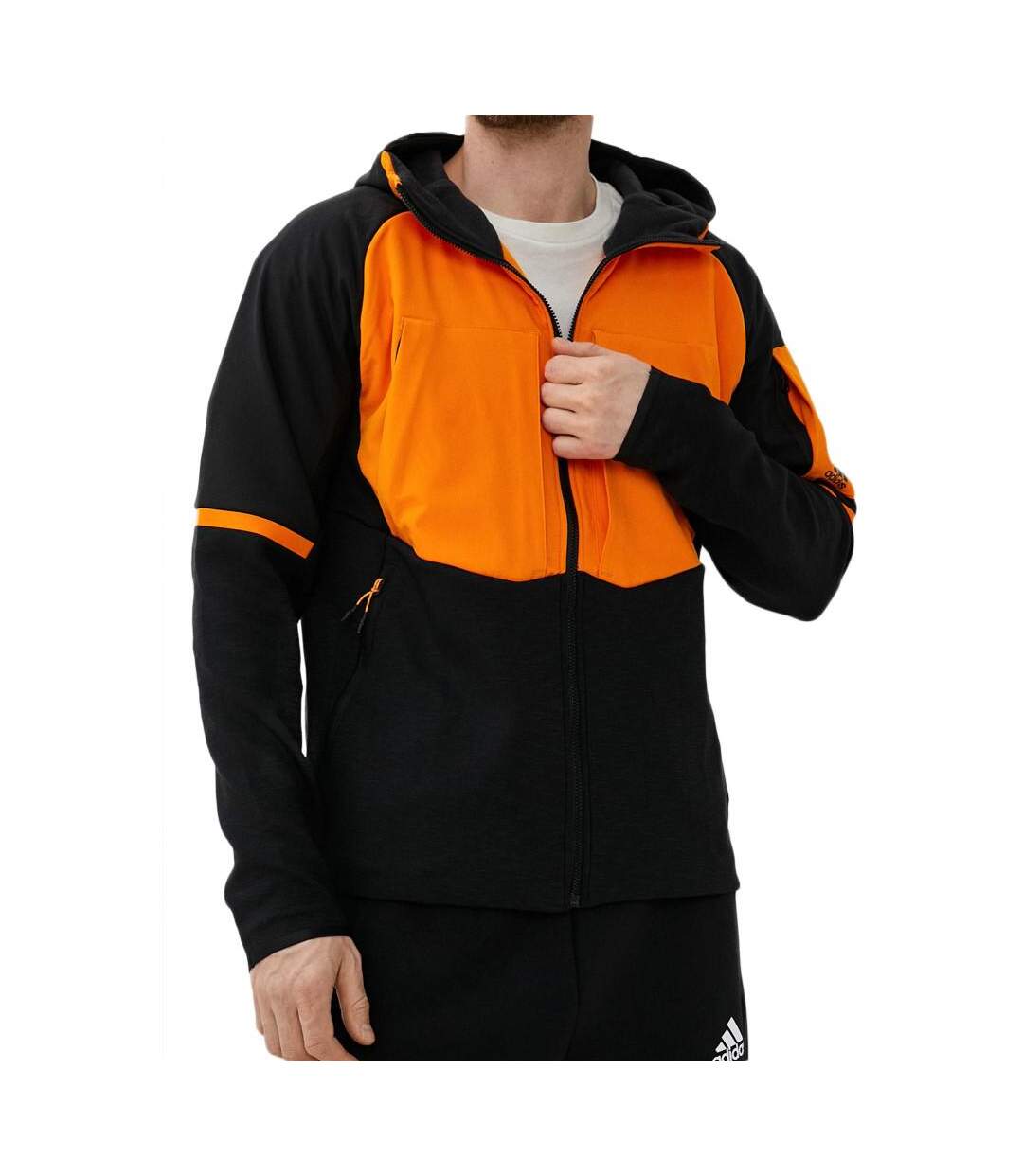 Sweat Noir/Orange Homme Adidas D4gmdy - L-1