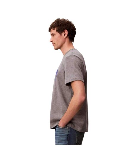 T-shirt Motif/style Logo Homme Gris Chiné Calvin Klein