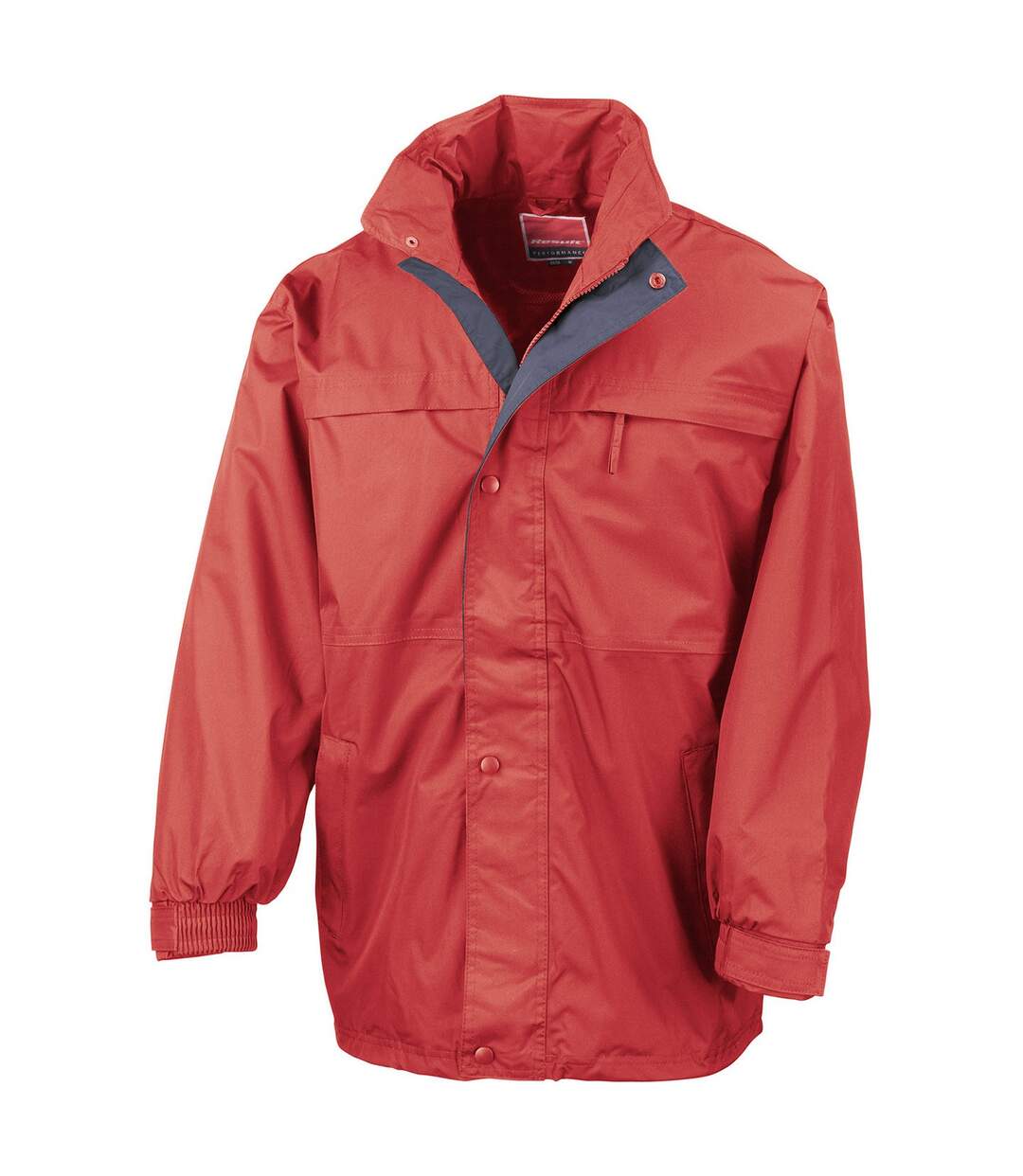 Veste imperméable homme rouge / bleu marine Result