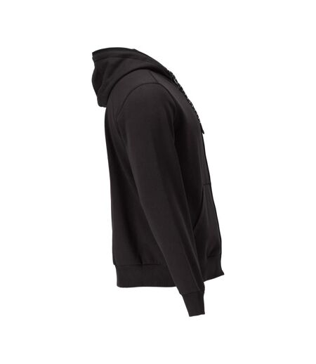 Unisex Adult Plain Full Zip Hoodie Black Mascot