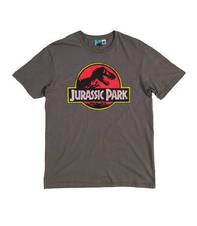 T-shirt Motif/style Logo Classique Adulte Charbon Jurassic Park