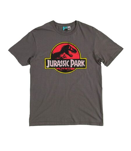 T-shirt Motif/style Logo Classique Adulte Charbon Jurassic Park