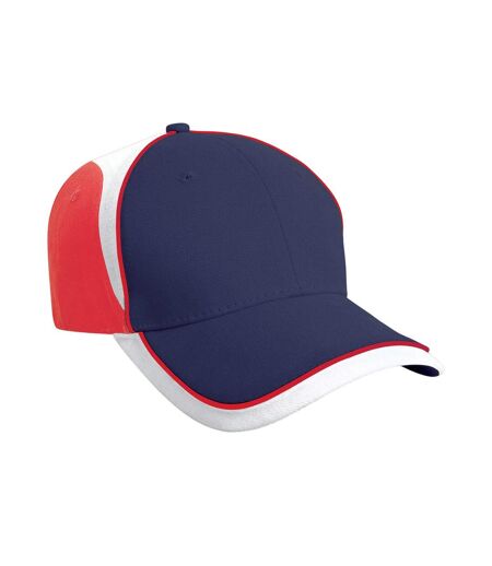 Casquette de baseball national bleu marine / rouge Result Headwear