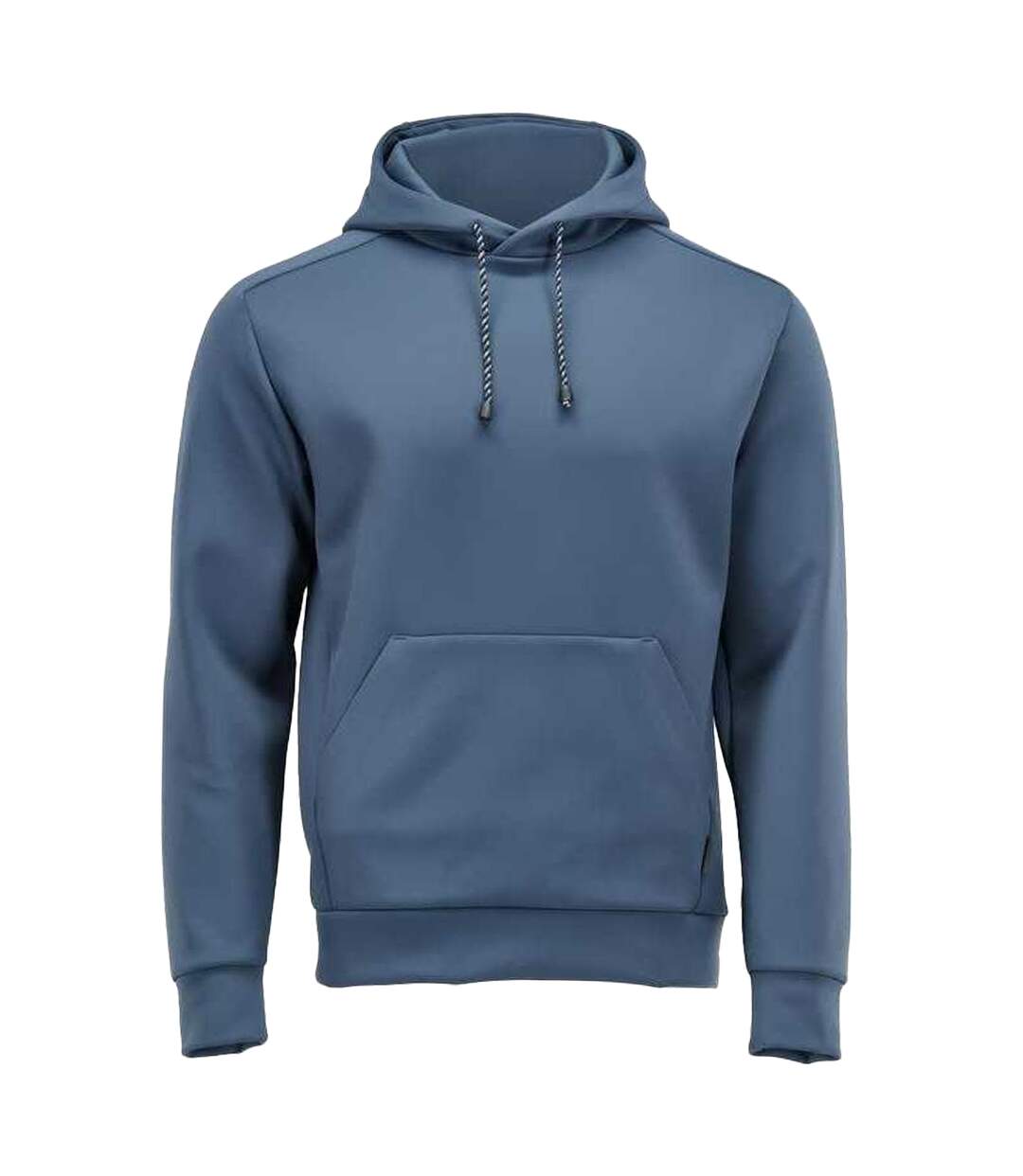 Mens Customised Plain Fleece Hoodie Stone Blue Mascot-1