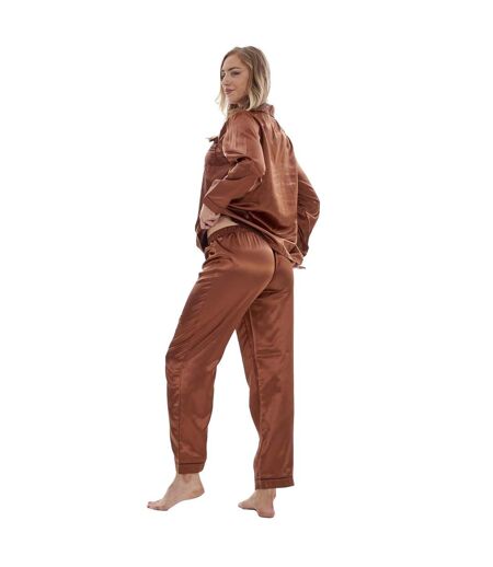 Ensemble De Pyjama Long Femme Marron Keanu