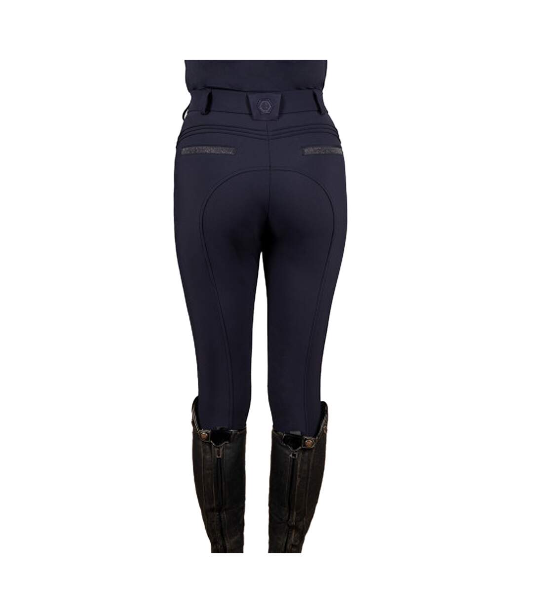 Pantalon D´équitation Style Scintillant Hamilton Femme Bleu Marine Coldstream-2