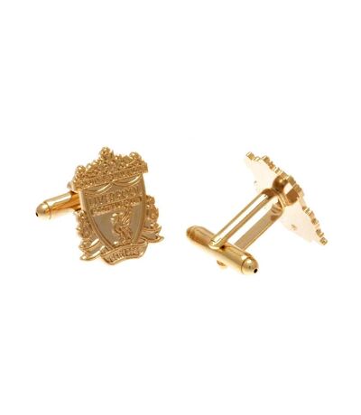 Liverpool FC Gold Plated Cufflinks (Gold) (One Size) - UTTA2512