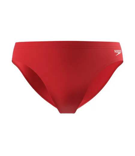 Mens Big Logo Endurance+ Swim Briefs Red Speedo