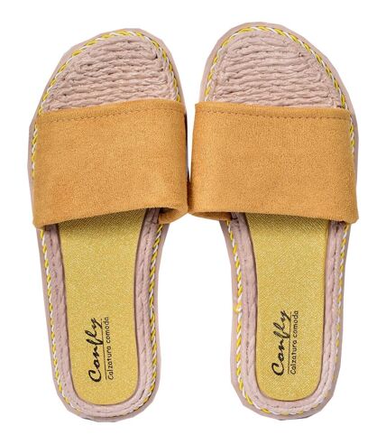 Sandale Femme MODE - Chaussure d'été Qualité et Confort - SD612 MOUTARDE