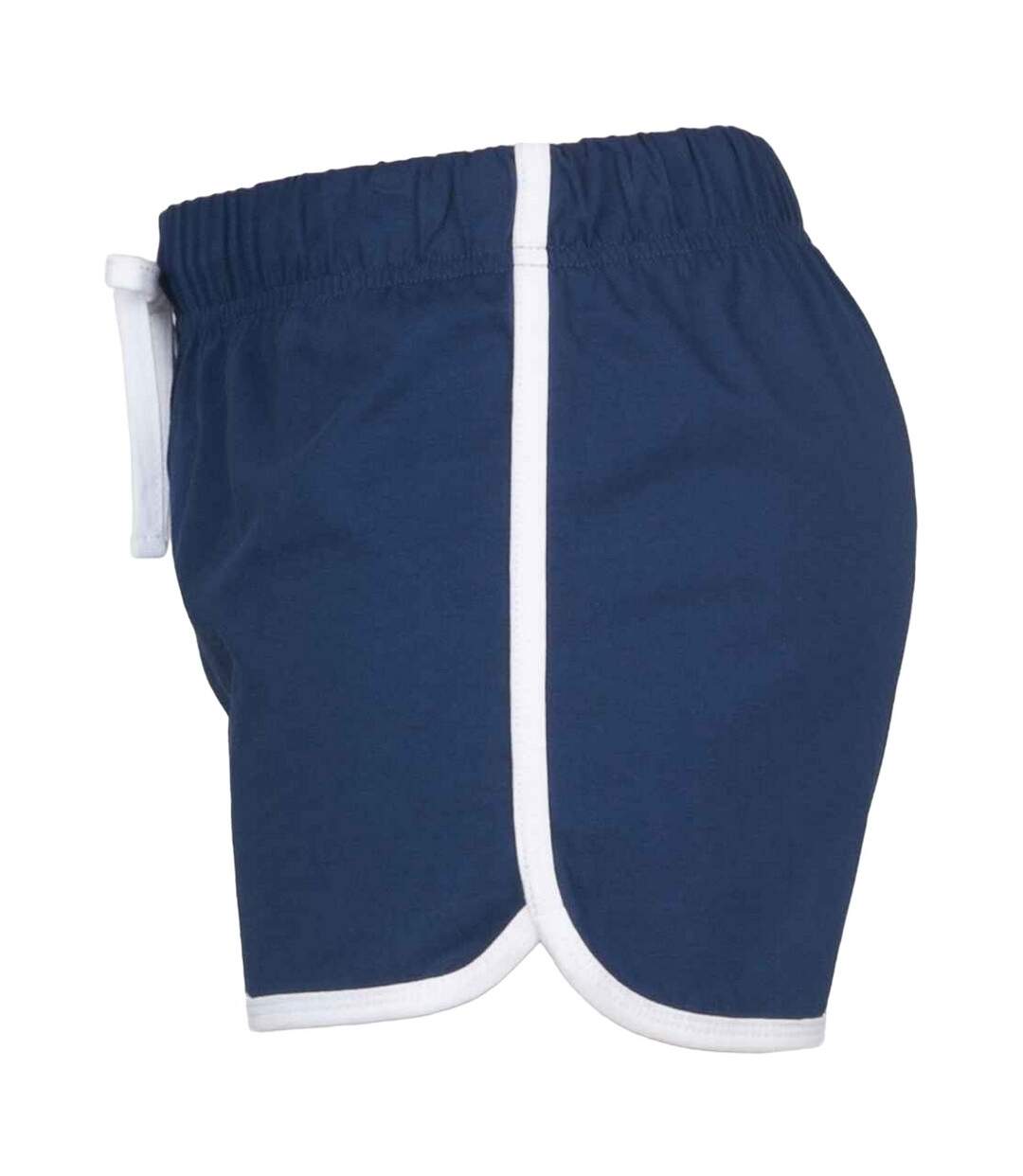 Short rétro femme bleu marine / blanc Skinni Fit-3