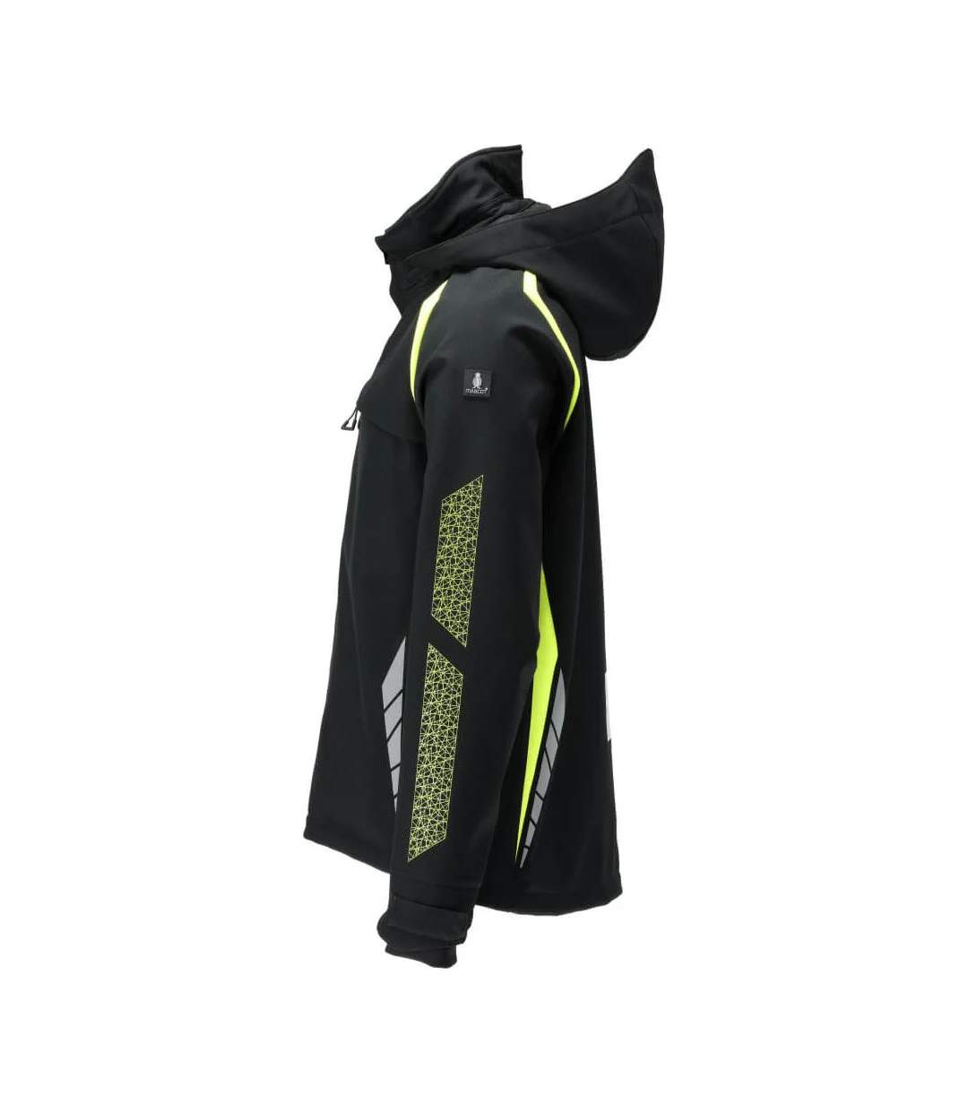 Veste Softshell Accelerate Safe Homme Noir Jaune Fluo Mascot-3