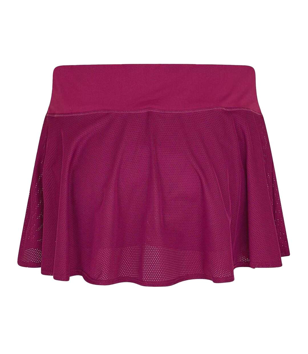 Womens/ladies Perforated Sport Skort Purple Head-2