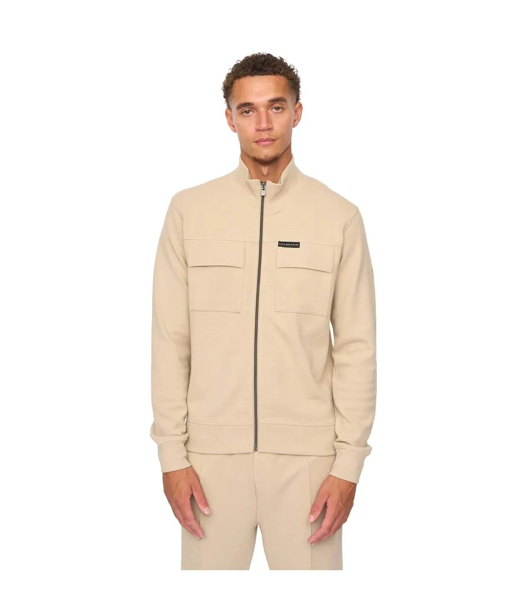 Sweat Tames Homme Beige Gris Duck And Cover-2