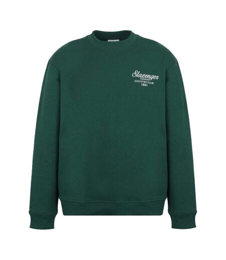 Mens Embroidered Logo Sweatshirt Green Slazenger