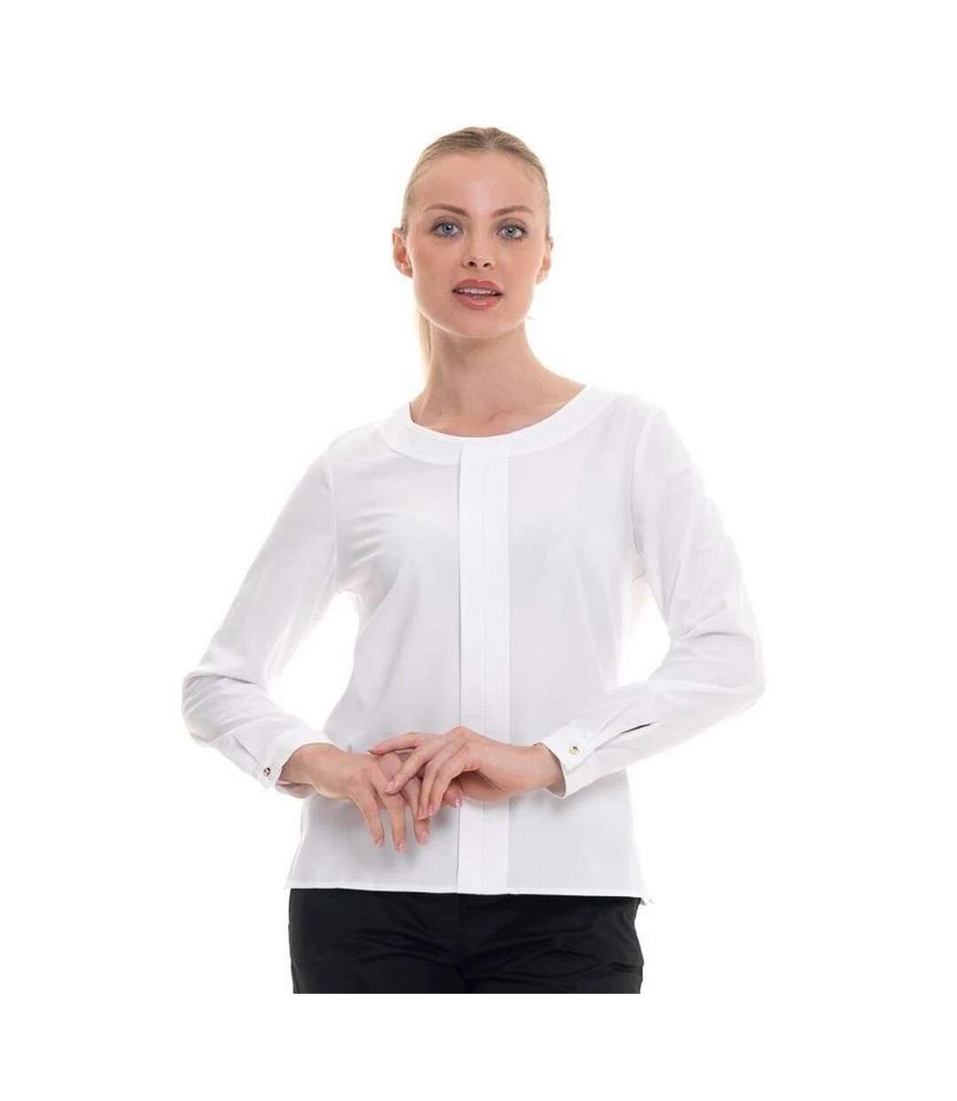 Blouse Manches Longues Riola Femme Blanc Brook Taverner-1