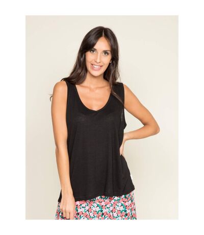 T-shirt sans manches lin FLERON - Dona X Lisa