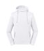 Unisex adult organic hoodie white Russell-1